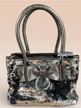 My Flat In London Elegant Sequin Bow Handbag